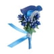 thumbnail image 3 of Ramo de flores para boda, ramo de flores, ramo artificial de moda, Azul, 3 of 9