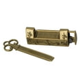 thumbnail image 3 of BQLZR Zinc Alloy Vintage Antique Chinese Old Style Bird Carved Padlock Key Lock, 3 of 5