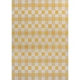 thumbnail image 2 of JONATHAN Y TUSCAN SUN 4 x 6 Area Rug, Darcy Traditional Geometric Bold Gingham - Yellow/Cream, TSN201D-4, 2 of 9