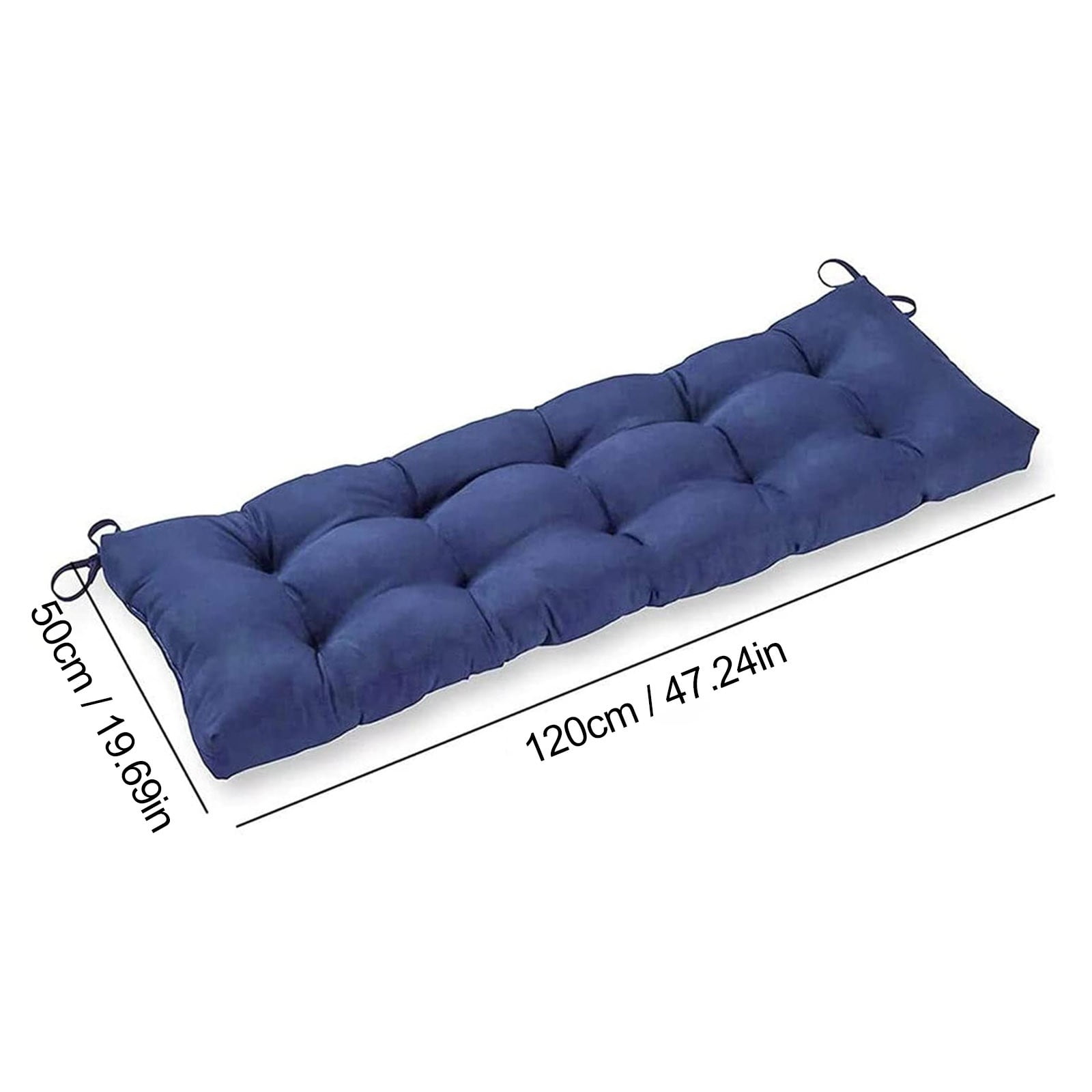 for Lounger Garden Furniture Patio Lounger Bench 120x50cm/47x19in ndoor/Outdoor Bench Cushion,Garden Bench Cushion,Cotton Cushion Loveseat Cushion,Soft Thick and Comfy Swing Chair Replacement Seat Pads Cushion Black 