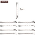 thumbnail image 2 of Ealicere 60 Piece Brown Hair Pins Kit Hair Clips Secure Hold Hair Clips for Women Girls and Hairdressing Salon, 1.77 Inch, 2 of 7