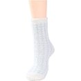 thumbnail image 3 of 5 pairs of coral velvet socks autumn and winter thickened warm floor socks without shedding medium tube velvet sleep socks household half velvet socks, 3 of 5
