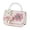 Pink, variant on Cute Pearl Handle Crossbody Bag for Women - Sequined Bow Mini Handbag with Detachable Chain Strap