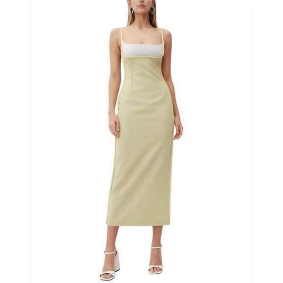 CAMILA BLANCO womens  Midi Dress, 6