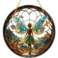 thumbnail image 2 of Ikohbadg Magic Forest Fairies Suncatcher, Stained Glass Effect Home Decor, Beautiful Light Catcher for Windows, Unique Fairy Charm, Perfect Gift for Nature Lovers and Home Aficionados, 2 of 8