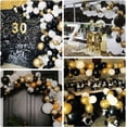 thumbnail image 6 of MMTX Black Gold Birthday Decoration Men, Black Gold Silver Agate Balloon Garland Kit with Banner, Black Gold Tassels Star Moon Foil Balloons for Men Women 30th 40th 50th Birthday Anniversary, 6 of 7