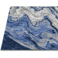 thumbnail image 3 of HR Abstract Rugs Boho abrash Rugs Marble Theme Mocha Gray Navy Blue Bone and Multi Color Luxury Livingroom Carpet Thick Pile and Ultra Soft Non-Shedding Rug, 3 of 7