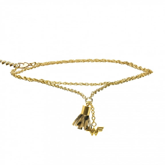 DC Comics Officially Licensed: Wonder Woman Lasso of Truth Bracelet Stainless Steel, Rope Chain