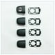 thumbnail image 4 of 4 Pieces Exterior Door End Cap Set Left Right Replacement with Seals Spare Parts for 307 Easy Installation Durable Zulema Cubierta de la tapa de la manija de la puerta, 4 of 8