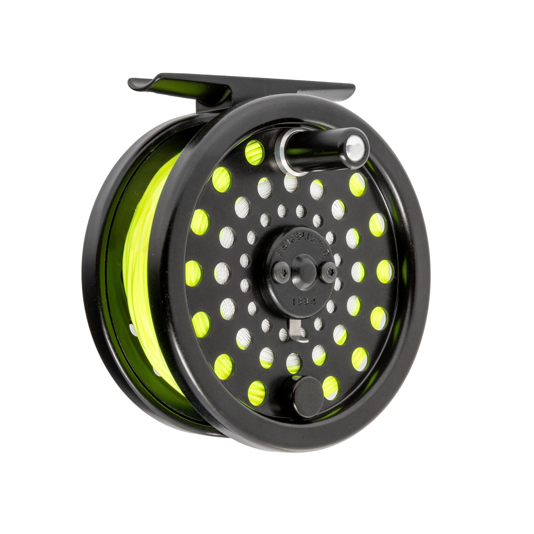 ampere fly reel Abel Rove Basic Black 4/6wt front plackets and welded submersible cuffs lock out driven moisture Abel Vaya 7/8 Fly Reel