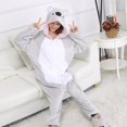 thumbnail image 4 of Kigurumi-Pijama de Koala gruesa para mujer, traje de Cosplay de una pieza con cremallera trasera para adultos, navidad, Halloween, 4 of 4