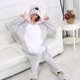 thumbnail image 4 of Kigurumi-Pijama de Koala gruesa para mujer, traje de Cosplay de una pieza con cremallera trasera para adultos, navidad, Halloween, 4 of 4