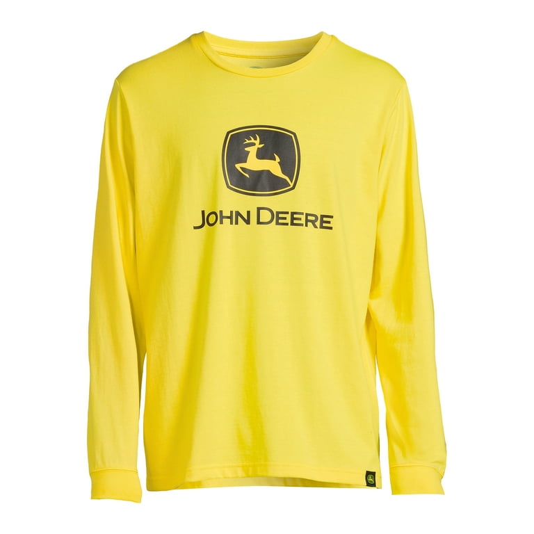 John Deere Men s and Big Men s Jersey Graphic Long Sleeve Tee T Shirt up to Size 3XL Walmart