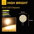 thumbnail image 2 of 10x G4 LED-lampa Ej dimbar varmvit 2700K 180° lampa, 2 of 5