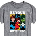thumbnail image 3 of Marvel - Be Your Own Hero - Men's Short Sleeve Graphic Tee, 3 of 5