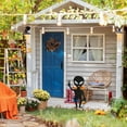 thumbnail image 2 of National Tree Company Halloween Lawn Decoration, Black, Alien, Includes Garden Stakes, 38 Inches, 2 of 3
