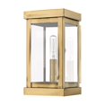 thumbnail image 4 of Livex Lighting 20701-91 Outdoor Wall Lantern, Medium, Brushed Nickel, 4 of 4