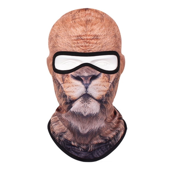 Breathable Animal Print Cycling Face Mask, Quick-Dry Sweat-Absorbent Sun Headgear for Outdoor Sports, Multicolor, One Size