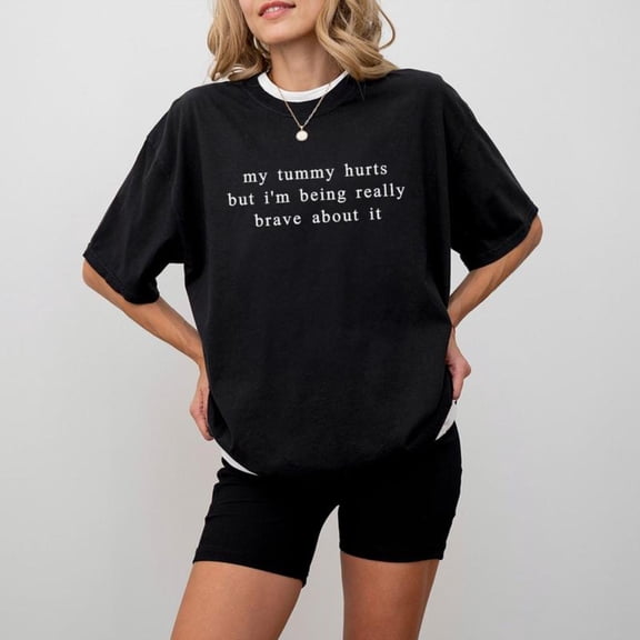Women's Funny Graphic Comfortable T Shirt Breathable Short Sleeve Round Neck Top Black S-5XL