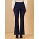 thumbnail image 5 of Pantalones Vaqueros De Mezclilla Vintage Acampanados Para Mujer Pantalones Largos Elásticos De Cintura Alta Pantalones Vaqueros Con Botones De Campana Azul negro XL, 5 of 6