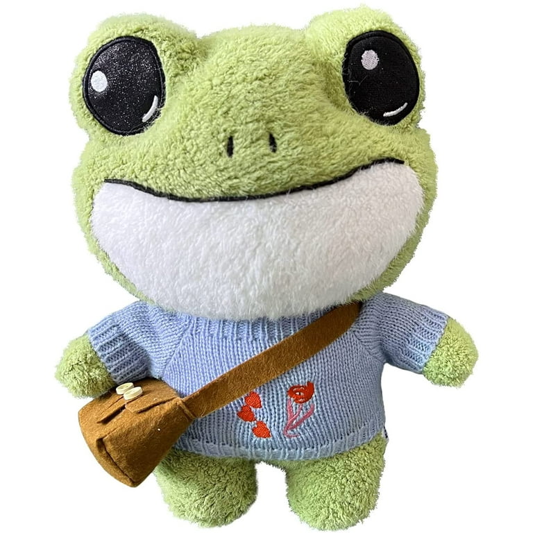 Frog Plushie Kawaii Plush With Sweater Toy Stuffed Green Frog