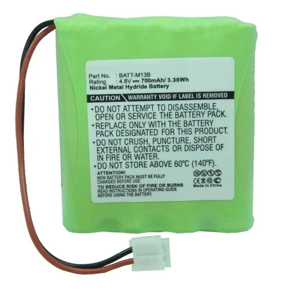 Batteries N Accessories BNA-WB-H7121 Baby Monitor Battery - Ni-MH, 4.8V, 700 mAh, Ultra High Capacity Battery - Replacement for GRACO BATT-M13B Battery