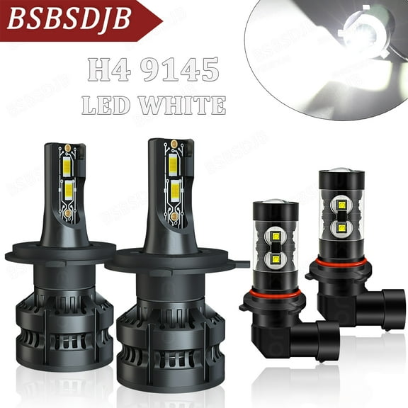 For Toyota Tundra 2000-2006 Combo LED Headlight   Fog Light Bulbs White 6000K