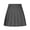 Gray, variant on Women's Pleated Long Skirts Vintage Solid Color Knee-Length Skirts High Waist Casual Mid Length A-Line Skirts