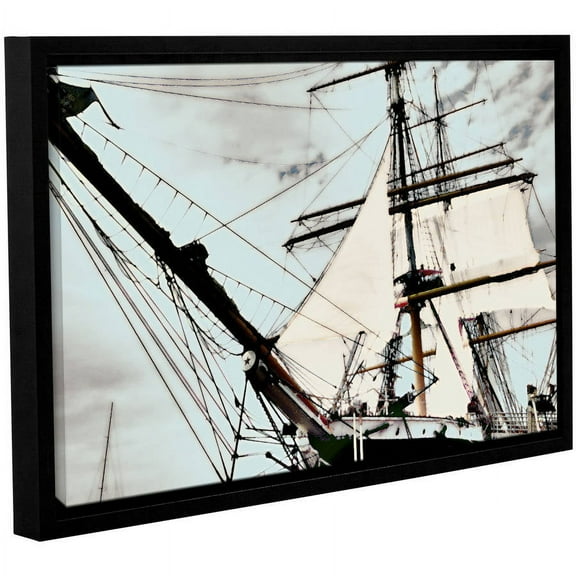 ArtWall Linda Parker "Sailing On Star Of India I" Gallery-wrapped Floater-framed Canvas