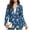 Blue Starfish Seahorse, variant on Fire Flame Print Blazer for Women Business Casual Button Up Jacket Lapel Open Front Long Sleeve Work Office Suit Jackets Blazer Trendy Casual Fall Winter Outfits, XS