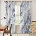 thumbnail image 5 of Kitchen Curtains 84 Inch Length 2 Panels, Grey Marble Grommets Window Treatment Curtain, Abstract Minimalist Modern Art Thermal Curtains Drapes for Living Room/Bathroom, 5 of 9
