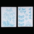 thumbnail image 4 of 5 Piezas de Estarcidos DIY Bricolaje Artesanía Accesorios para Dibujar Pintura Borde de Papel Plantillas BLESIY  Plantilla de dibujo, 4 of 8