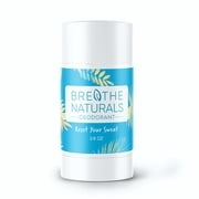Breathe Naturals - Natural Deodorant Stick - (Cooling CocoMint) - Vegan | Aluminum Free - Made in the USA - Unisex - Sensitive Skin Approved