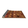 thumbnail image 2 of Ahgly Company Indoor Square Abstract Orange Modern Area Rugs, 8' Square, 2 of 4