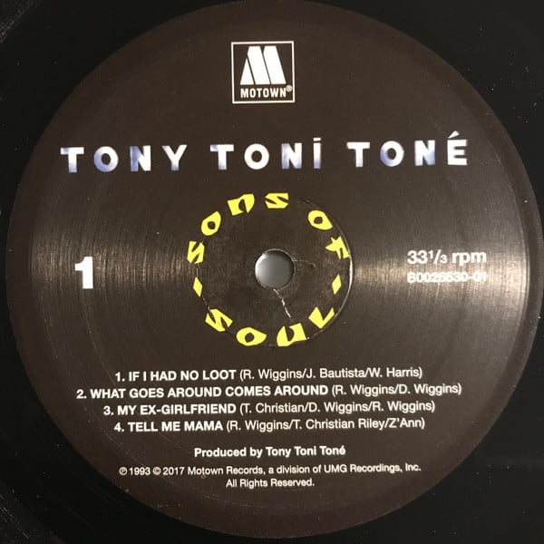 Motown, Vinyl Record, Tony Toni Tone Sons Of Soul, Double LP