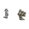 thumbnail image 1 of Figura de escritorio,Estatua de caballero,estatuilla,escultura,artesanía,decoración de escritorio,Figuras de búho,Figuras de búho,animales artificiales,artesanías,decoración del, 1 of 8