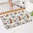 thumbnail image 3 of Golden Retriever Bathroom Rugs Mat,Non Slip Microfiber Bathroom Rug,Rubber Backing,Soft Bathroom Mats for Bathroom Floor,Tub and Shower,17x27in(43x68cm), 3 of 4