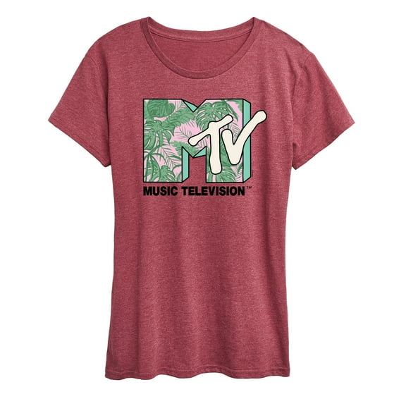 MTV - Leaves -  Women's Short Sleeve Graphic T-Shirt
