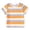 Orange, variant on uikmnh Girls Black & White Striped Short Sleeve Tee, Casual Comfort Summer Top for Kids Color:Orange,Size:10-11 Years