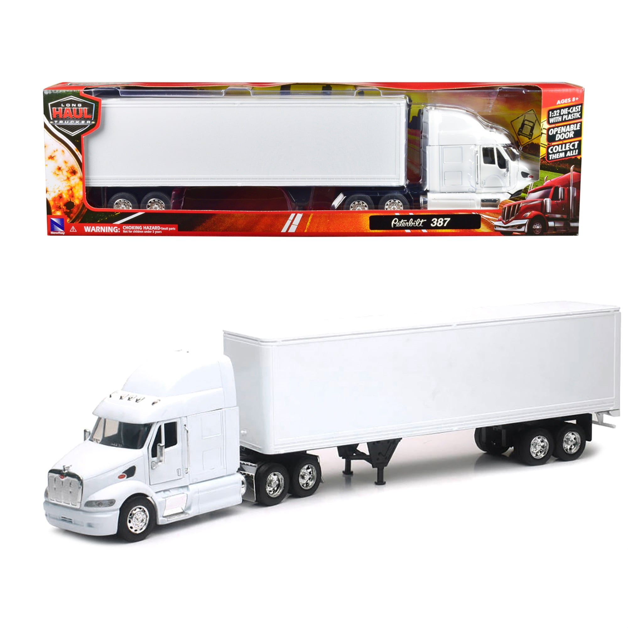 Amazon.com: NewRay Toys Peterbilt Custom 379 with Dry Van