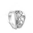thumbnail image 4 of Wide Filigree Wave Cutout Abstract Ring ( Sizes 6 7 8 9 10 ) New .925 Sterling Silver Band Rings (Size 7), 4 of 4