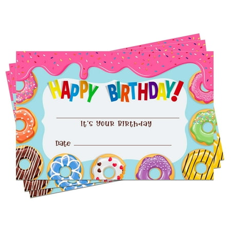 WaaHome 30PCS Birthday Certificates for Kids Classrom Happy Birthday Award Certificates Gifts for Students from Teacher Birthday Awards Gifts