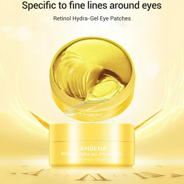 60Pcs Eye Mask To Remove Fine Wrinkles Eye Bag Eye Care 170Ml, Makeup Eye Mask