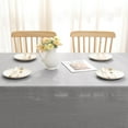 thumbnail image 6 of Smiry Rectangular Linen Tablecloths, Waterproof Wrinkle Free Table Cloth, Stain Resistant Fabric Table Cover, 60"x102", Light Gray, 6 of 8