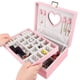 thumbnail image 1 of Organizador de Joyas, Caja de Joyero Mujer, Joyero Organizador de Viaje, Caja Joyas con Espejo 2 Capas, Organizador de Joyas Portátil para Guardar Pendientes Collares Anillos (Rosa), 1 of 7