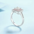thumbnail image 3 of Moissanite Rings for Women 1ct Princess Cut D Color Diamond Rings 925 Sterling Silver Ring 4-Prong Anniversary Promise Wedding Engagement Rings for Women Wife with Certificate, 3 of 9