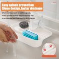 thumbnail image 3 of BeesClover Kitchen Faucet Drain Rack Multi-Purpose Anti-Splash Non-Slip Soap Sponge Wipe Sink Tray Holder Drain Basket, 3 of 8
