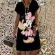 thumbnail image 3 of Elegante vestido de fiesta de playa para mujer 2024 Disney Minnie Mickey Mouse vestido de verano bohemio moda casual cuello en V vestidos midi, 3 of 5