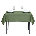 thumbnail image 3 of BalsaCircle 54" x 54" Square Polyester Tablecloth Willow Green, 3 of 5