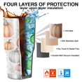 thumbnail image 7 of 30oz Fall Pumpkins and Leaves Pattern Tumblers Stainless Steel Tumbler with Lid and Straw,Vacuum Insulated Double Wall Travel Tumbler Cups Mug with Cleaning Brush for Coffee,Tea, 7 of 7